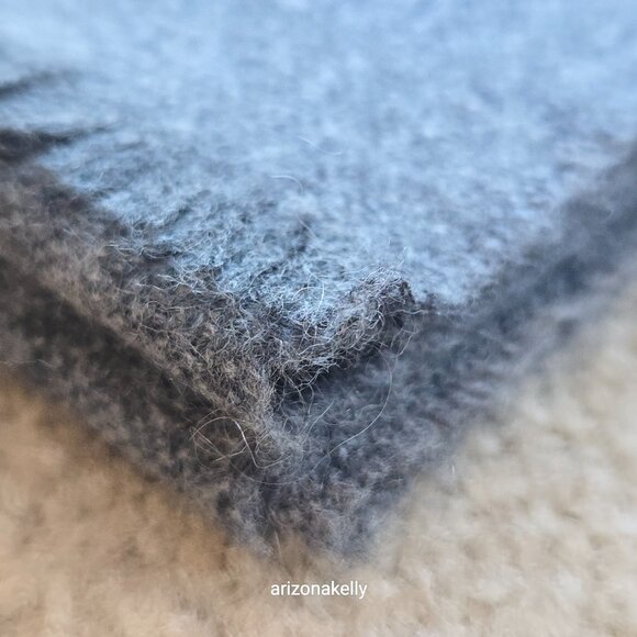 NWOT Cashmere Dark Grey Woven Scarf - Picture 8 of 8